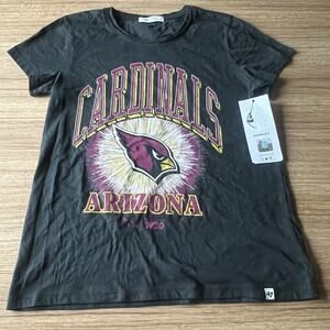 Arizona Cardinals 47 Brand  Women's Small Gray T-Shirt New With Tags VTG style